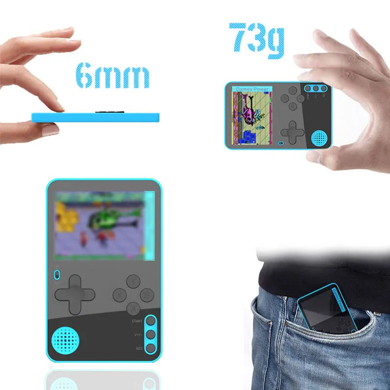 Handheld Game Console K10 500 Classic Games Portable Retro Video Mini Game Consolas Rechargeable Great Gift for Kids Adults